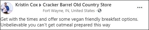 Opciones veganas en Cracker Barrel 2022 - una guía detallada