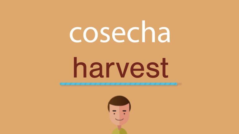 Guía para Cosechar en Inglés