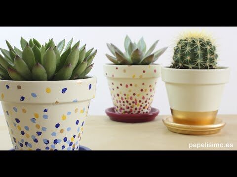 Técnicas Creativas para Pintar Maceteros de Barro