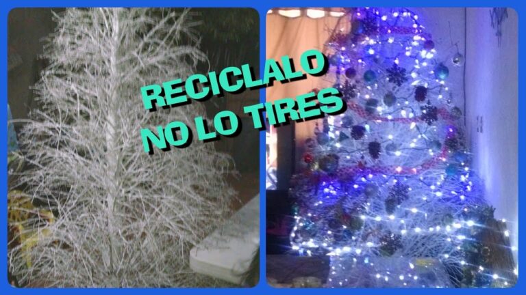 Arbol de Navidad Natural: Belleza y Sostenibilidad Reciclada