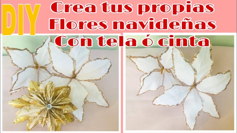 &Aacute;rbol de Navidad con Flores Blancas: Elegancia Festiva