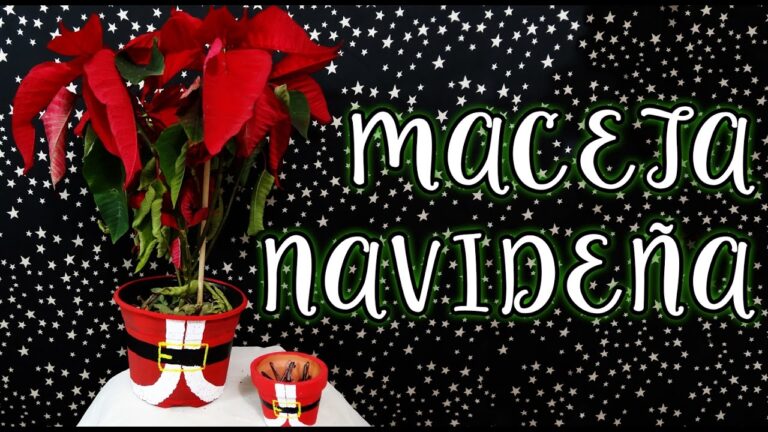 Macetas de Navidad: Decoración festiva con Papá Noel